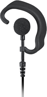 <b>"LOOKOUT" EH-300(SC/XC) Series - Light Duty Earphone: </b>LISTEN ONLY earhook style earphone with coiled cable available in two different cable lengths. 