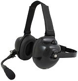 <b>HDS-EM Series - Dual Earmuff Headset</b>: Racing style dual-muff headset perfect for racing intercom, avionics, and industrial use. INDEPENDENTLY CERTIFIED NRR 23dB.