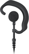 <b>"LOOKOUT" EH-300(SC/XC) Series - Light Duty Earphone: </b>LISTEN ONLY earhook style earphone with coiled cable available in two different cable lengths. 