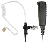 <b><span style='color: red;'>2-WIRE SPM-2300 Series</span><b> Surveillance Style, Lapel Mic Kit with Noise Reduction Mic on seperate 36" cable (allowing Mic & PTT to be conveniently and discreetly located).