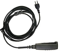 <span style='color: red;'>SNAP Series 2-WIRE </span> BRAIDED FIBER Surveillance Kit, Lapel Mic Style (2-wire) with noise reducing mic element</p>