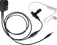 Pryme PICO 99A-EH Lapel Mic with "SMART" PTT Button. BRAIDED FIBER with noise reducing mic element for phones and tablets </strong></p>