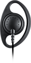 <B>"SCOUT" EH-1200 Series(SC/XC/X) - Medium Duty Earphone: </b>LISTEN ONLY D-style earphone available with coiled or straight cable in three different cable lengths. 
