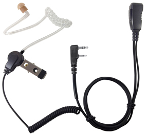 <b><span style='color: blue;'>PRO-GRADE Series</span>  LMC-1AT Series Economically Priced, Acoustic Tube, Surveillance Kit with Clear tube earphone, rugged PTT and stainless steel hardware.</b>