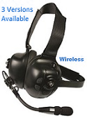 NEW MAX series Wireless Ear Muffs - Rugged Over-the-head headset with noise-cancelling boom mic and padded speaker. Includes USB charging cable and wall changer.